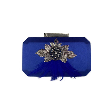 Clutch Cerimonia Pluma Y Collar 6542